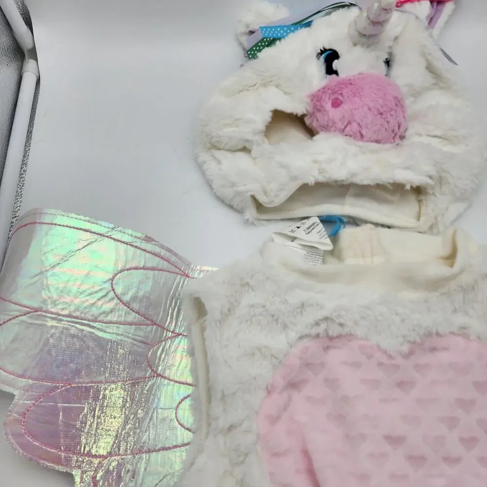 Magical Unicorn Infant Halloween Costume Baby Size 0-9 Months Bodysuit Wings